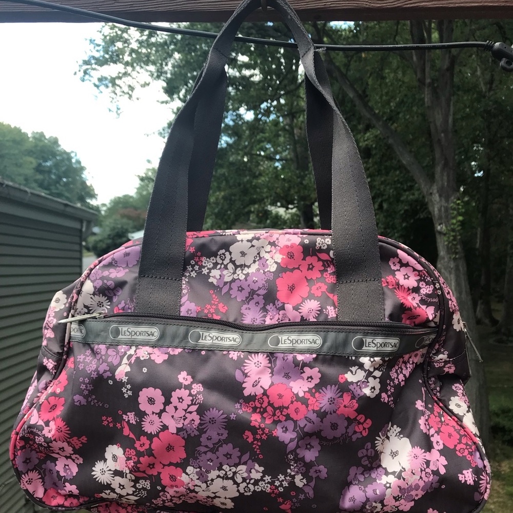 LeSportsac small duffel. Perfect! Flower design